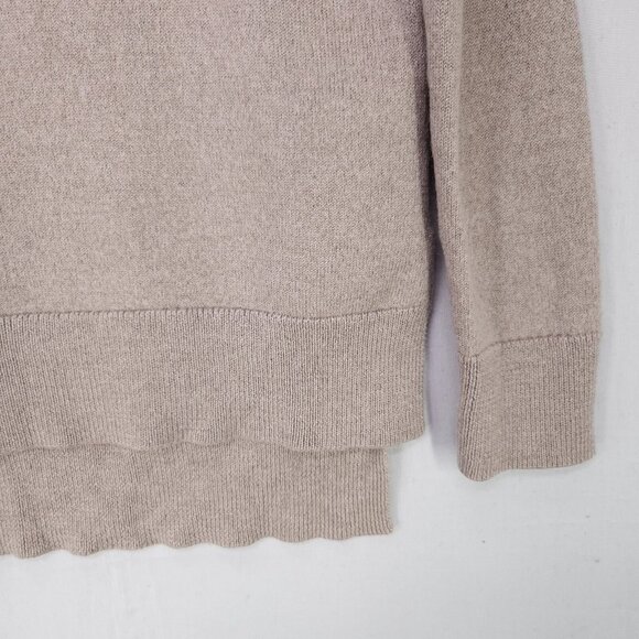 Aritzia Babaton 100% Merino Wool Sweater Size 2 Brown Soft Cozy - Picture 5 of 12